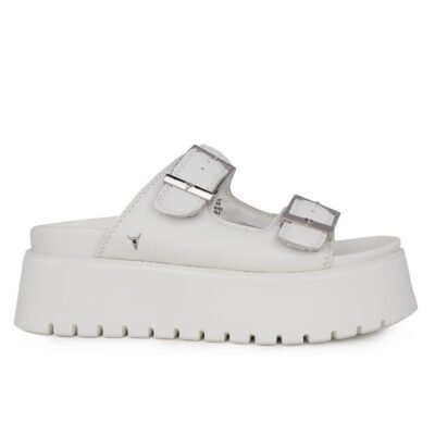 WINDSOR SMITH ΓΥΝΑΙΚΕΙΕΣ ΔΕΡΜΑΤΙΝΕΣ ΣΠΟΡ ΠΑΝΤΟΦΛΕΣ TWILIGHT WHITE