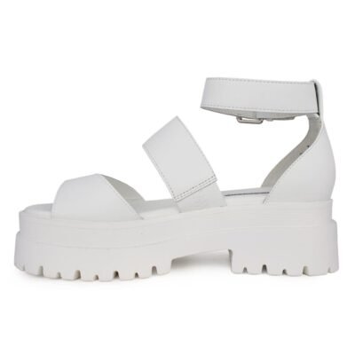 WINDSOR SMITH ΓΥΝΑΙΚΕΙΑ ΔΕΡΜΑΤΙΝΑ ΣΠΟΡ ΠΕΔΙΛΑ THRILLED WHITE - Image 3