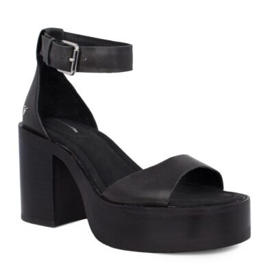 WINDSOR SMITH ΓΥΝΑΙΚΕΙΑ ΔΕΡΜΑΤΙΝΑ ΠΕΔΙΛΑ BITTEN BLACK - Image 2