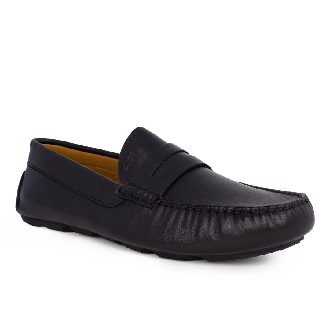 BOSS SHOES ΑΝΔΡΙΚΑ ΔΕΡΜΑΤΙΝΑ DRIVER ΜΟΚΑΣΙΝΙΑ B7768 BLACK DEL PIERO - Image 2