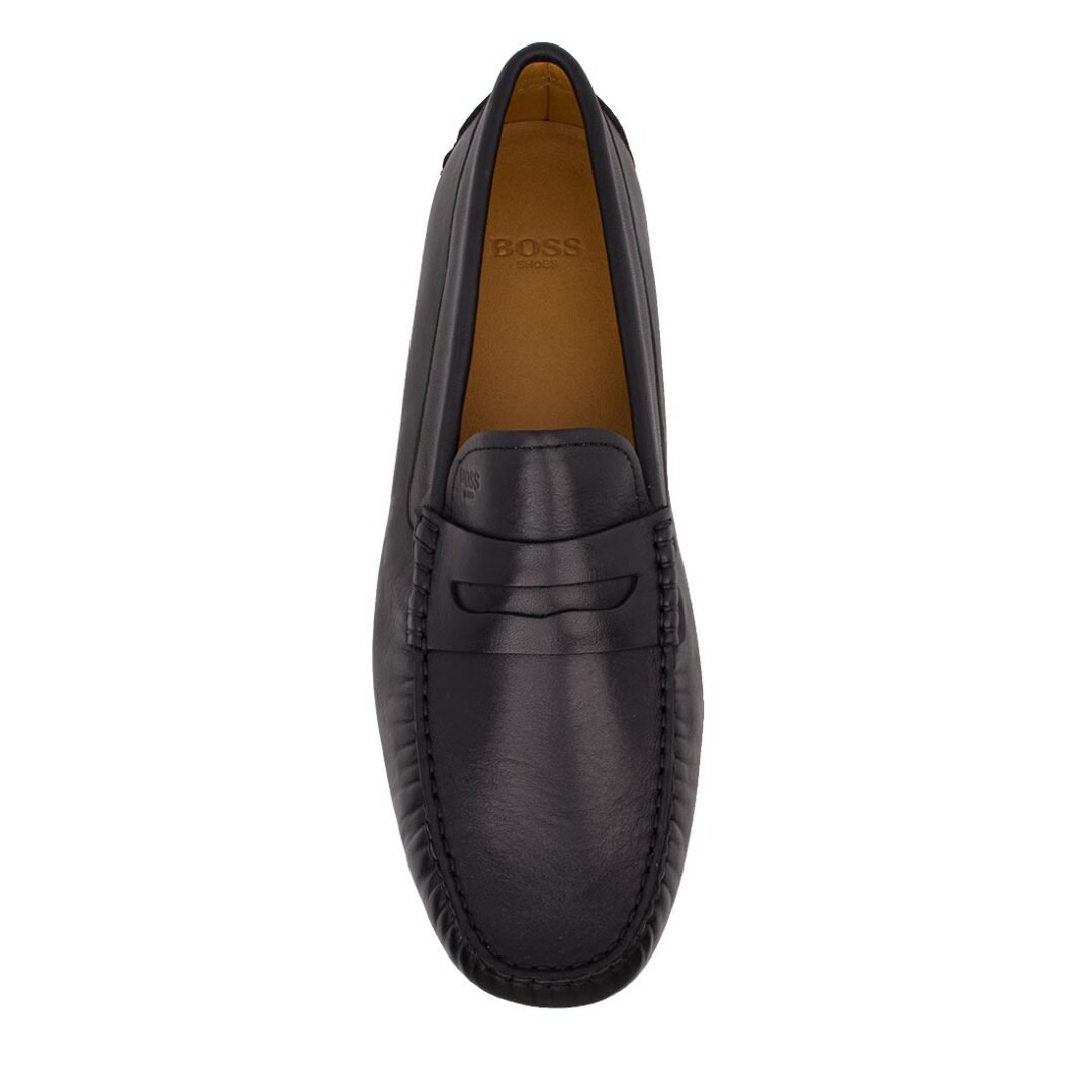 BOSS SHOES ΑΝΔΡΙΚΑ ΔΕΡΜΑΤΙΝΑ DRIVER ΜΟΚΑΣΙΝΙΑ B7768 BLACK DEL PIERO - Image 5