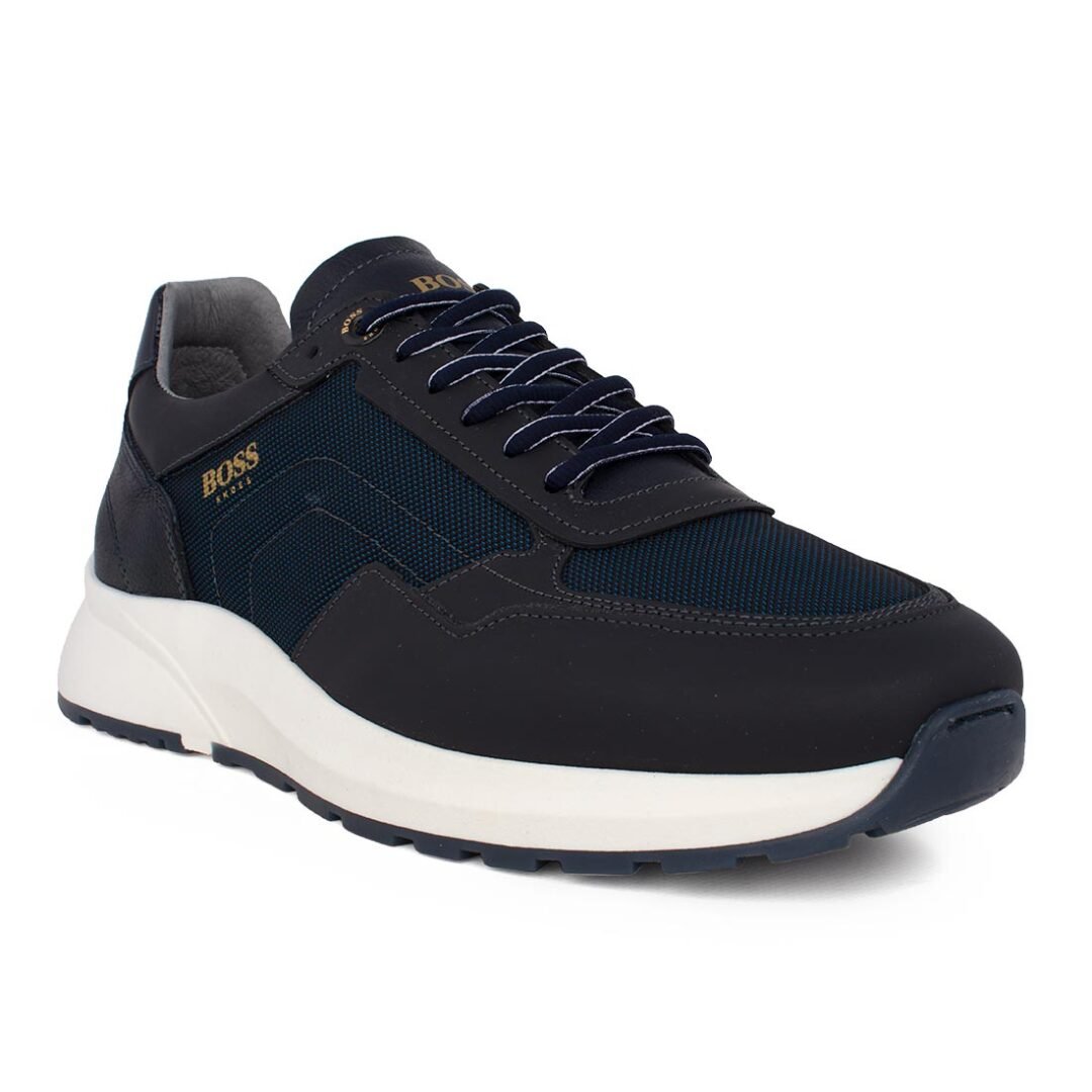 BOSS SHOES ΑΝΔΡΙΚΑ ΔΕΡΜΑΤΙΝΑ SNEAKERS B190/A BLUE MONTREAL - Image 2