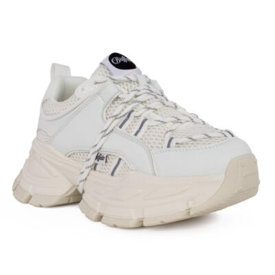 BUFFALO ΓΥΝΑΙΚΕΙΑ ΥΦΑΣΜΑΤΙΝΑ SNEAKERS SATURN LACE WHITE VEGAN NAPPA - Image 2