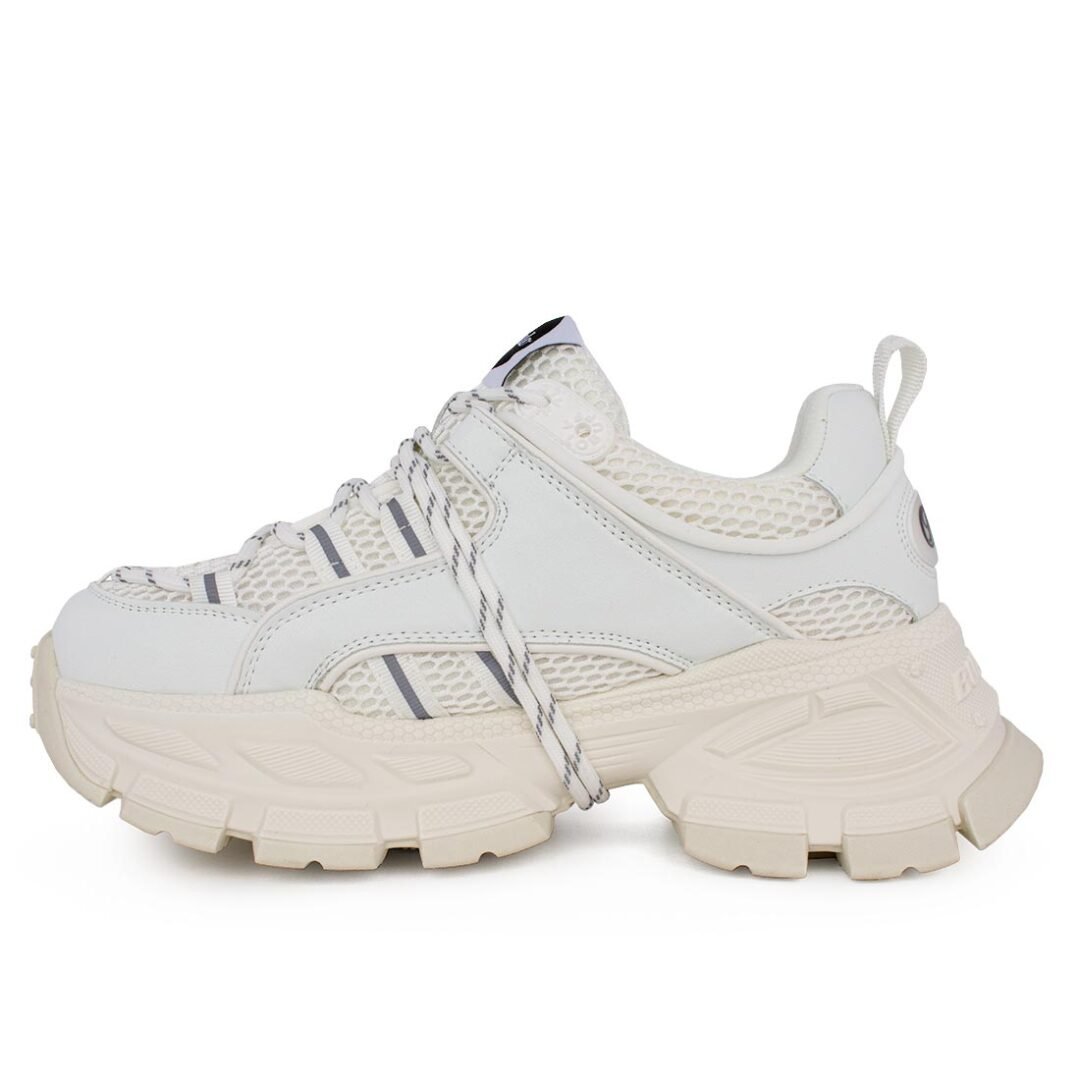 BUFFALO ΓΥΝΑΙΚΕΙΑ ΥΦΑΣΜΑΤΙΝΑ SNEAKERS SATURN LACE WHITE VEGAN NAPPA - Image 3