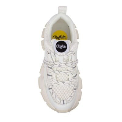 BUFFALO ΓΥΝΑΙΚΕΙΑ ΥΦΑΣΜΑΤΙΝΑ SNEAKERS SATURN LACE WHITE VEGAN NAPPA - Image 6