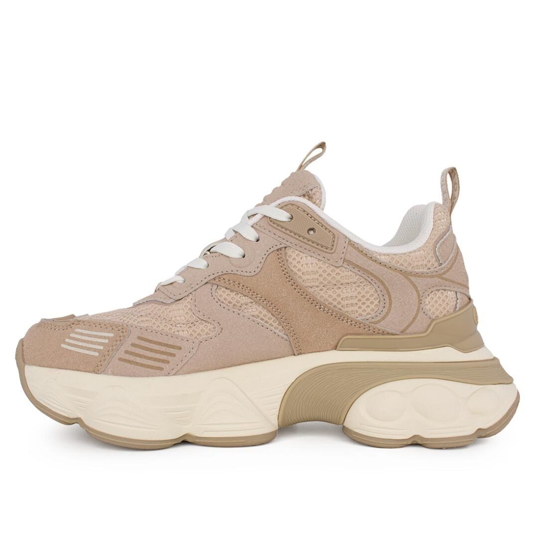 BUFFALO ΓΥΝΑΙΚΕΙΑ SNEAKERS TRUCK CREAM/BEIGE VEGAN NUBUCK - Image 3