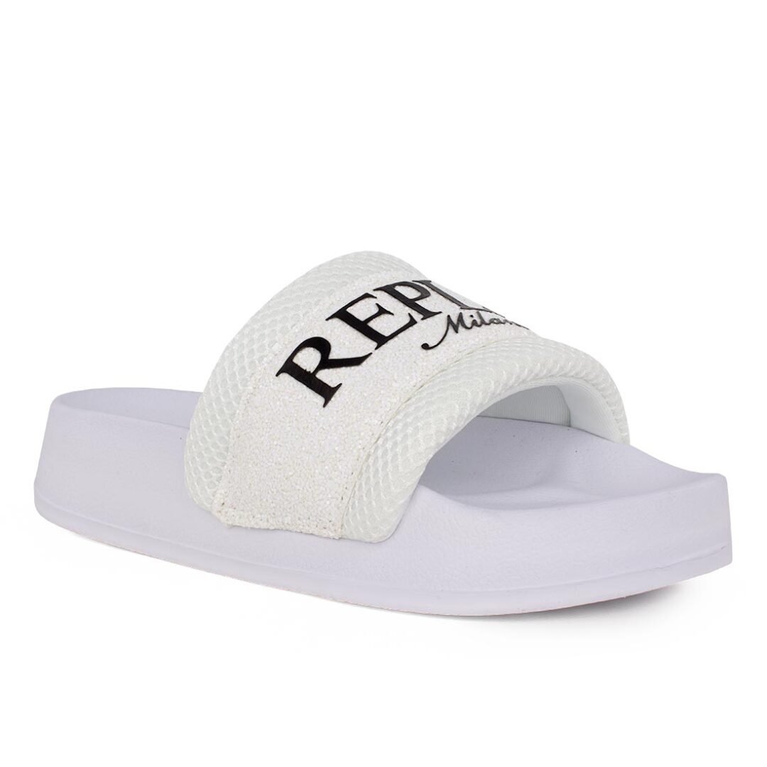 REPLAY ΓΥΝΑΙΚΕΙΑ SLIDES NEW LOTTY MIXED RF1H0028S 0061 WHITE - Image 2