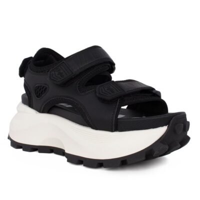 BUFFALO ΓΥΝΑΙΚΕΙΑ ΣΠΟΡ ΠΕΔΙΛΑ MANHATTEN SND BLACK VEGAN NAPPA - Image 2