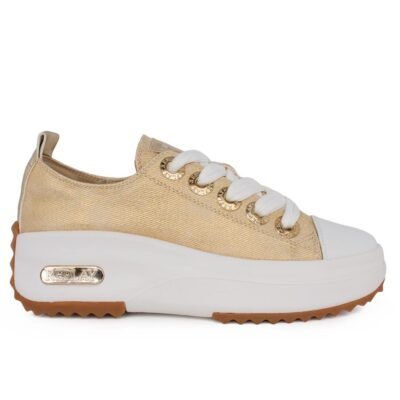 REPLAY ΓΥΝΑΙΚΕΙΑ ΠΑΝΙΝΑ SNEAKERS AQUA 2 SPIRIT RZ5M0010T 2195 BEIGE GOLD