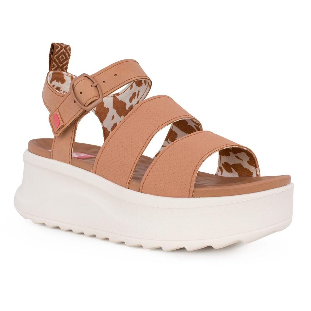 HEY DUDE ΓΥΝΑΙΚΕΙΑ ΣΠΟΡ FLATFORM ΠΕΔΙΛΑ DELRAY BUCKLE CLASSIC TAN - Image 2