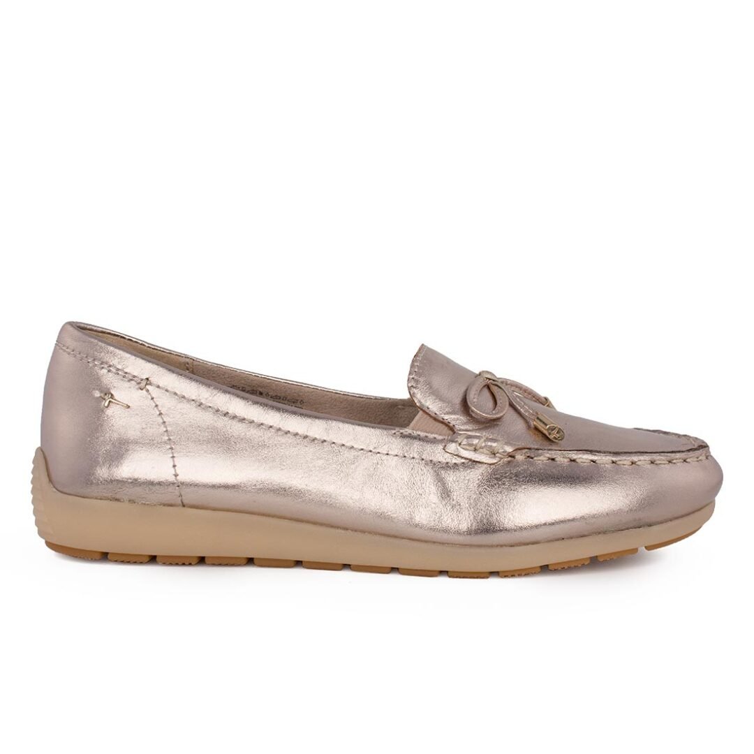 TAMARIS COMFORT ΓΥΝΑΙΚΕΙΑ ΔΕΡΜΑΤΙΝΑ ΜΟΚΑΣΙΝΙΑ 8-84600-44 909 LIGHT GOLD