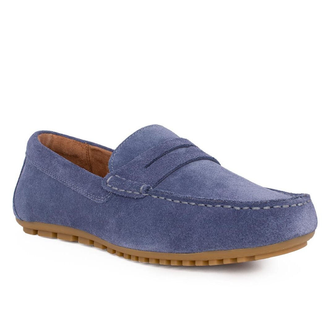 TAMARIS MEN ΑΝΔΡΙΚΑ ΔΕΡΜΑΤΙΝΑ DRIVER ΜΟΚΑΣΙΝΙΑ 1-14600-44 802 DENIM SUEDE - Image 2