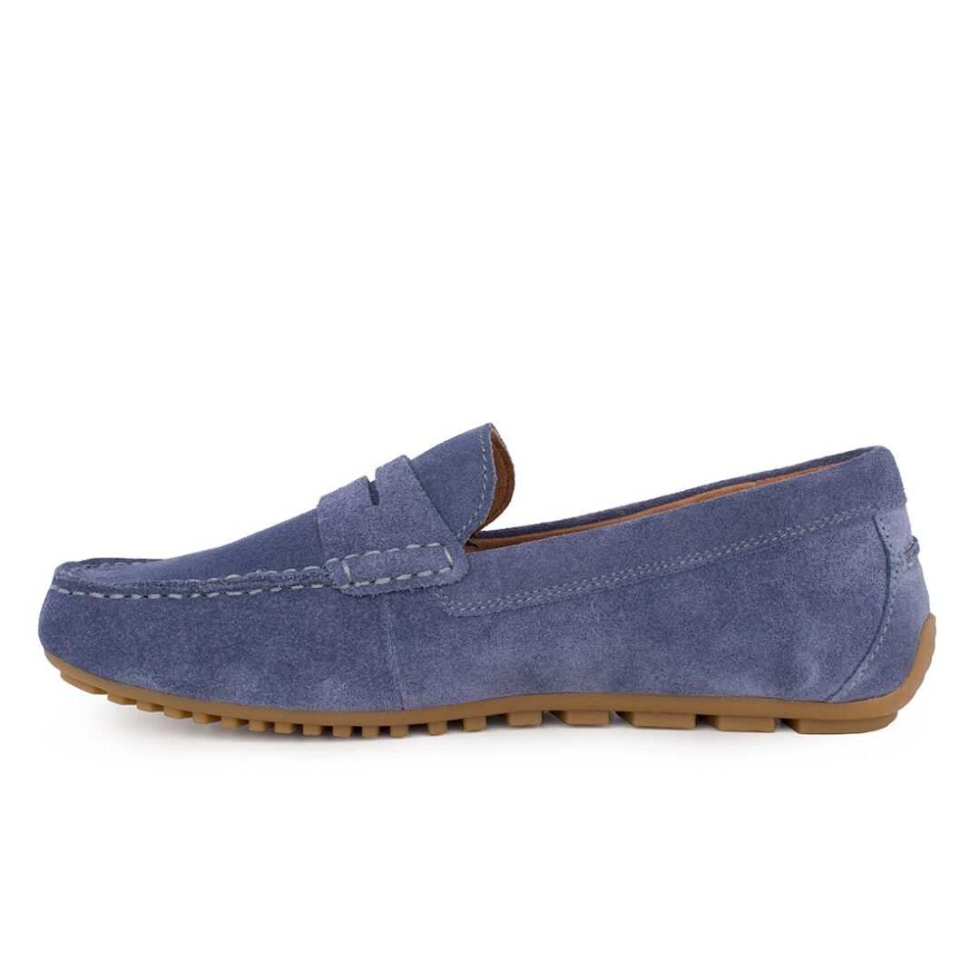 TAMARIS MEN ΑΝΔΡΙΚΑ ΔΕΡΜΑΤΙΝΑ DRIVER ΜΟΚΑΣΙΝΙΑ 1-14600-44 802 DENIM SUEDE - Image 3
