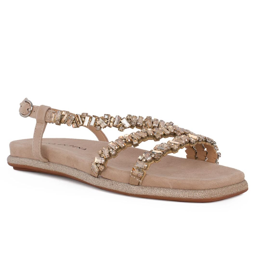 ALMA EN PENA ΓΥΝΑΙΚΕΙΑ ΔΕΡΜΑΤΙΝΑ FLAT ΠΕΔΙΛΑ V251614 VISON SUEDE - Image 2