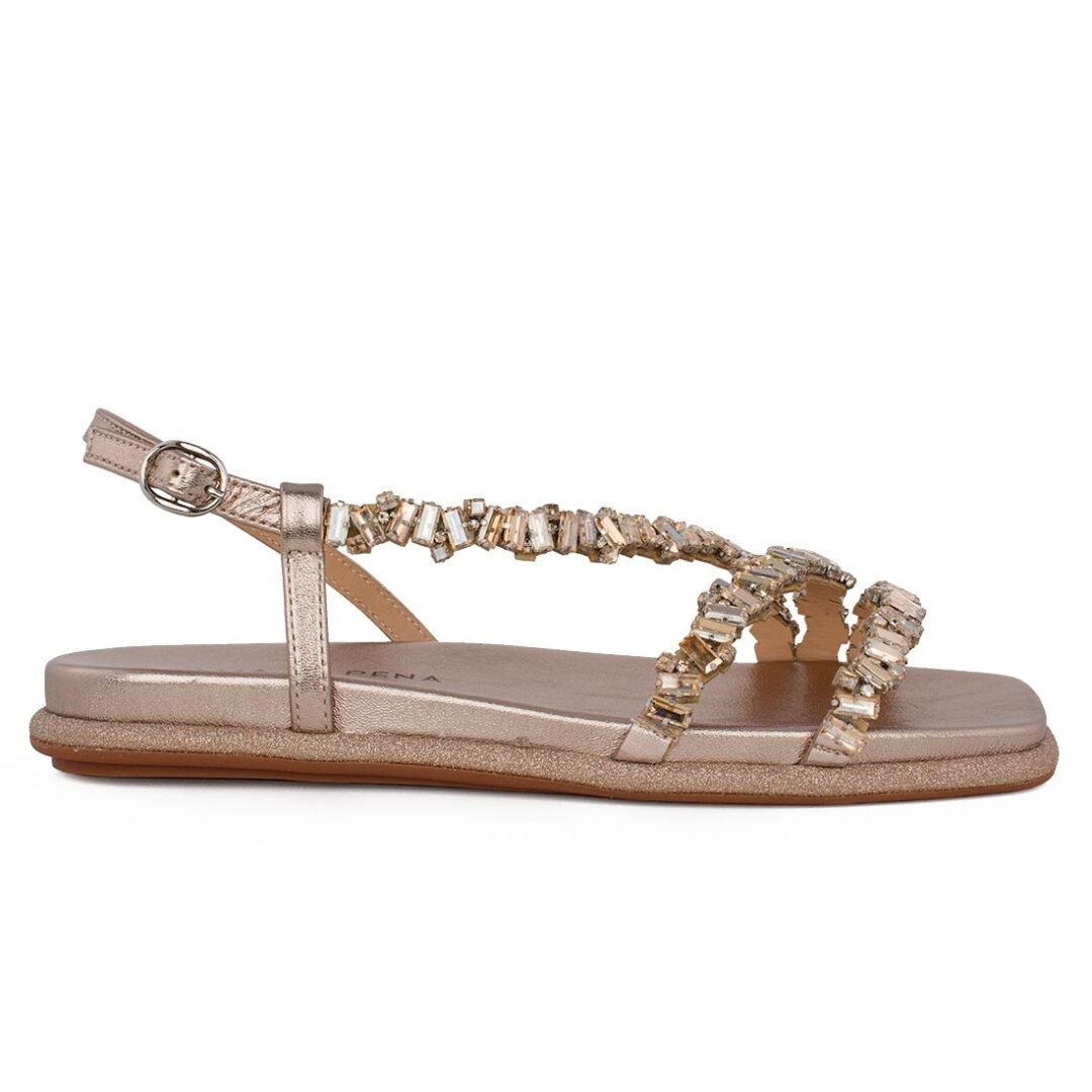 ALMA EN PENA ΓΥΝΑΙΚΕΙΑ ΔΕΡΜΑΤΙΝΑ FLAT ΠΕΔΙΛΑ V251614 BRONZE DIVA