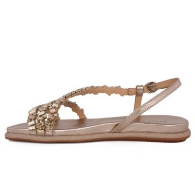 ALMA EN PENA ΓΥΝΑΙΚΕΙΑ ΔΕΡΜΑΤΙΝΑ FLAT ΠΕΔΙΛΑ V251614 BRONZE DIVA - Image 3