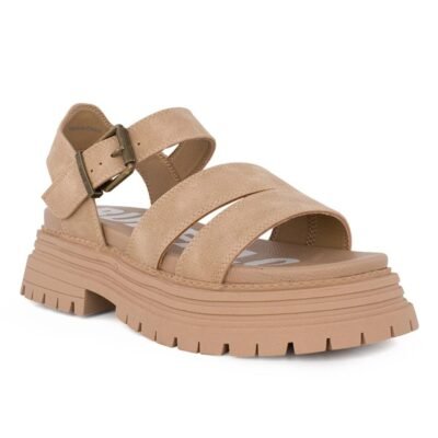 BUFFALO ΓΥΝΑΙΚΕΙΑ ΠΕΔΙΛΑ LENNOX TS SANDAL BEIGE VEGAN NUBUCK - Image 2