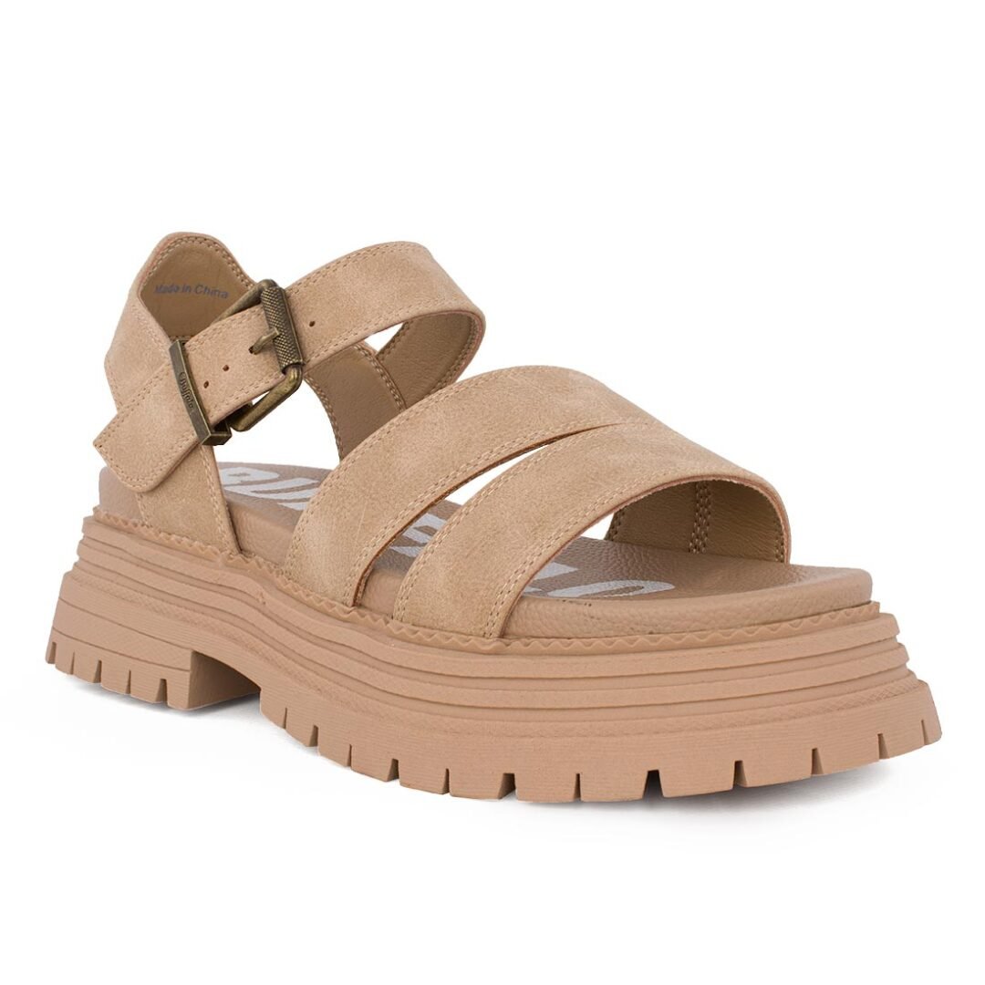 BUFFALO ΓΥΝΑΙΚΕΙΑ ΠΕΔΙΛΑ LENNOX TS SANDAL BEIGE VEGAN NUBUCK - Image 2