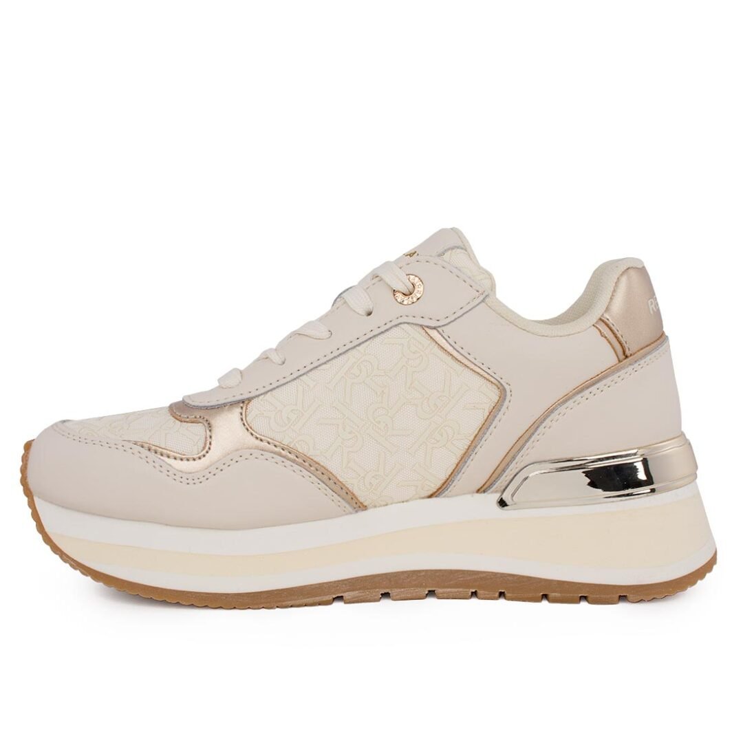 REPLAY ΓΥΝΑΙΚΕΙΑ SNEAKERS MENNET ALLOVER 2 RSA50012T 2256 OFF WHITE PLATINUM - Image 3