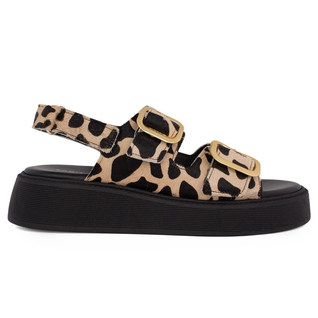 KOMIS & KOMIS ΓΥΝΑΙΚΕΙΑ ΔΕΡΜΑΤΙΝΑ FLATFORM ΠΕΔΙΛΑ C34 GIRAFFE