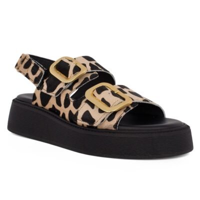 KOMIS & KOMIS ΓΥΝΑΙΚΕΙΑ ΔΕΡΜΑΤΙΝΑ FLATFORM ΠΕΔΙΛΑ C34 GIRAFFE - Image 2