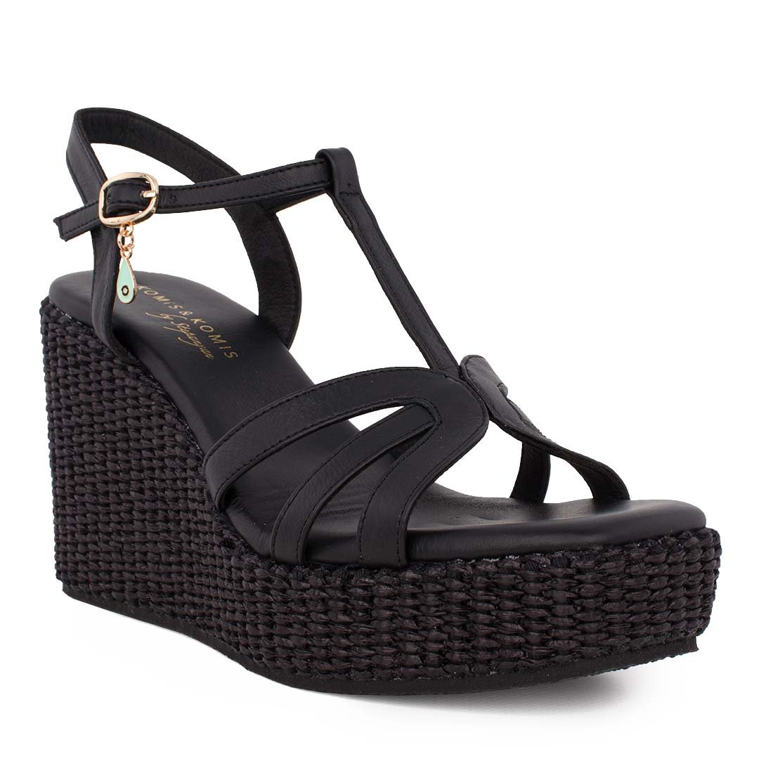 KOMIS & KOMIS ΓΥΝΑΙΚΕΙΕΣ ΔΕΡΜΑΤΙΝΕΣ ΠΛΑΤΦΟΡΜΕΣ C406 BLACK - Image 2