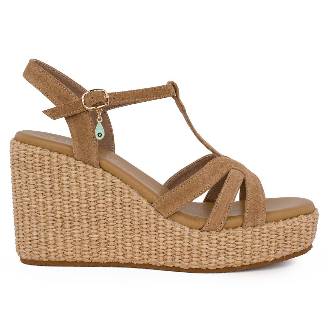 KOMIS & KOMIS ΓΥΝΑΙΚΕΙΕΣ ΔΕΡΜΑΤΙΝΕΣ ΠΛΑΤΦΟΡΜΕΣ C406 TOBACCO SUEDE