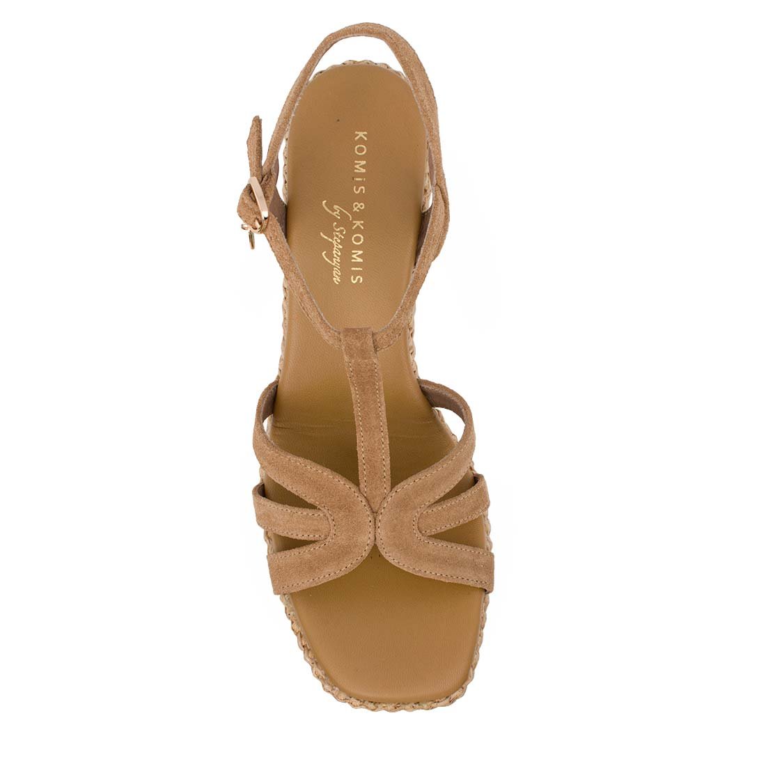 KOMIS & KOMIS ΓΥΝΑΙΚΕΙΕΣ ΔΕΡΜΑΤΙΝΕΣ ΠΛΑΤΦΟΡΜΕΣ C406 TOBACCO SUEDE - Image 5