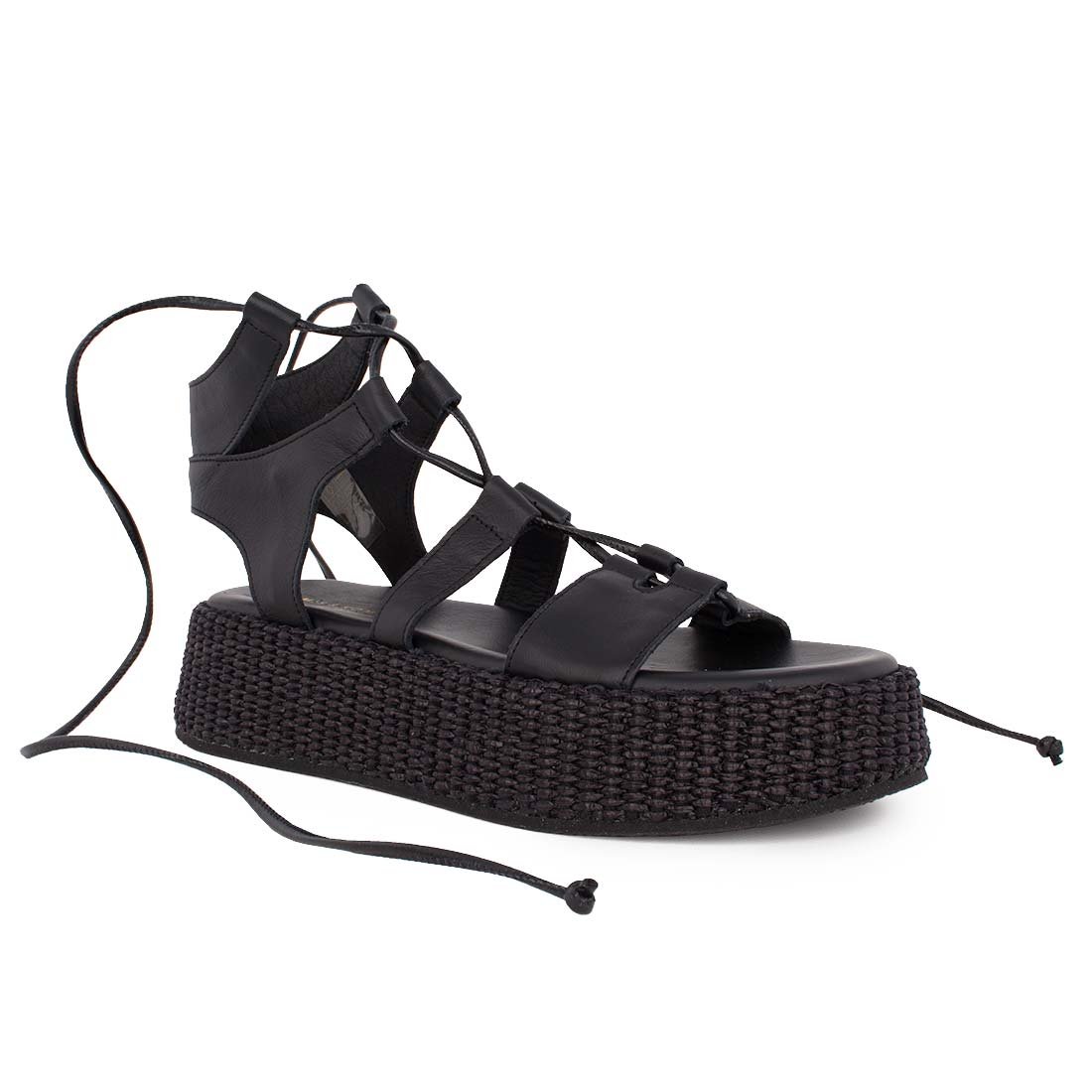 KOMIS & KOMIS ΓΥΝΑΙΚΕΙΑ ΔΕΡΜΑΤΙΝΑ FLATFORM ΠΕΔΙΛΑ C302 BLACK - Image 2