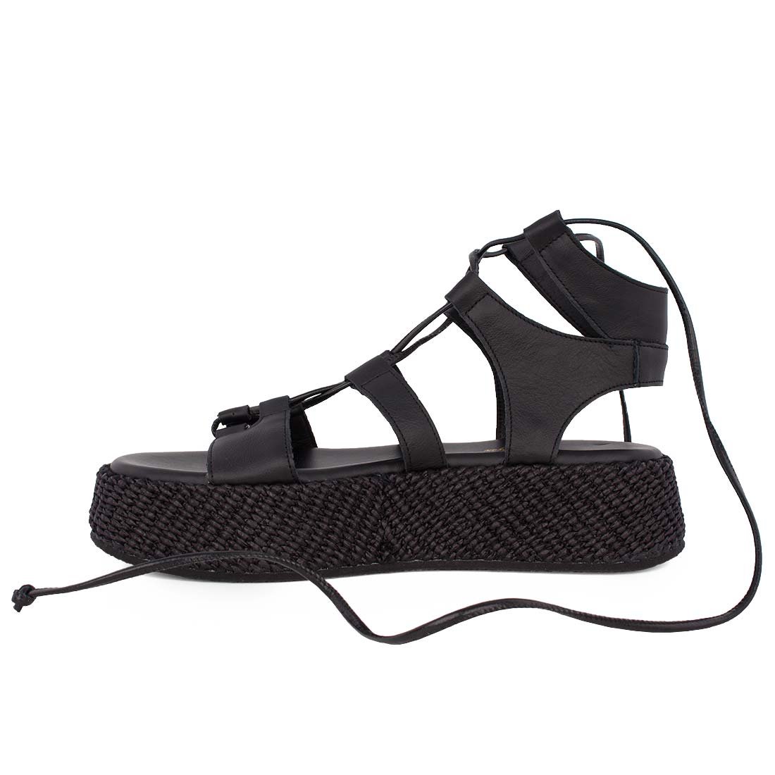 KOMIS & KOMIS ΓΥΝΑΙΚΕΙΑ ΔΕΡΜΑΤΙΝΑ FLATFORM ΠΕΔΙΛΑ C302 BLACK - Image 3