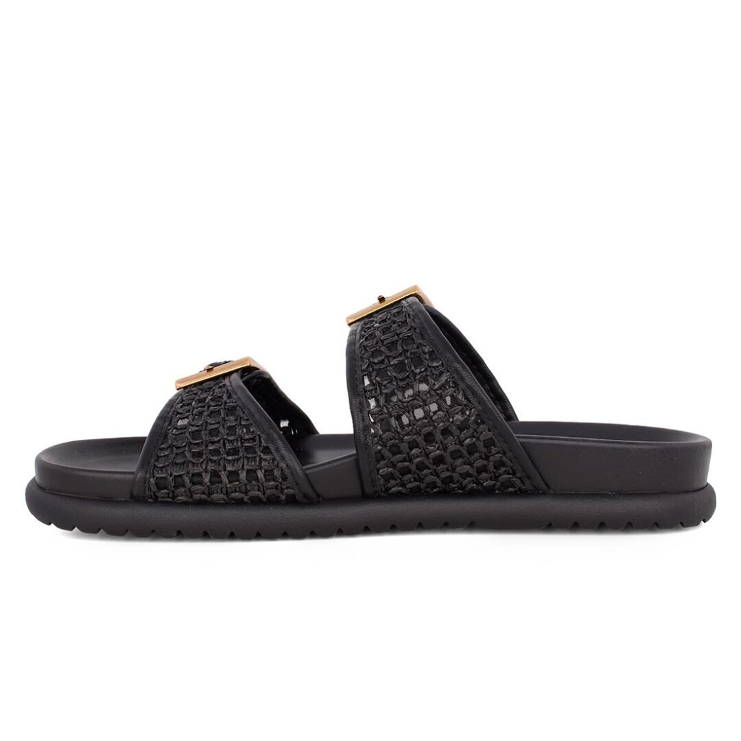 TAMARIS ΓΥΝΑΙΚΕΙΕΣ ΔΕΡΜΑΤΙΝΕΣ FLAT ΠΑΝΤΟΦΛΕΣ 1-27418-44 001 BLACK - Image 3