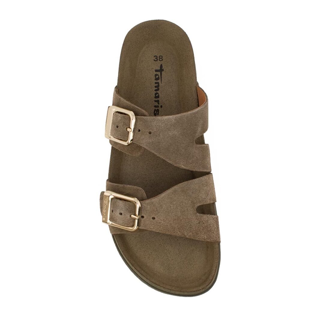 TAMARIS ΓΥΝΑΙΚΕΙΕΣ FLAT ΔΕΡΜΑΤΙΝΕΣ ΠΑΝΤΟΦΛΕΣ 1-27500-44 722 OLIVE - Image 5