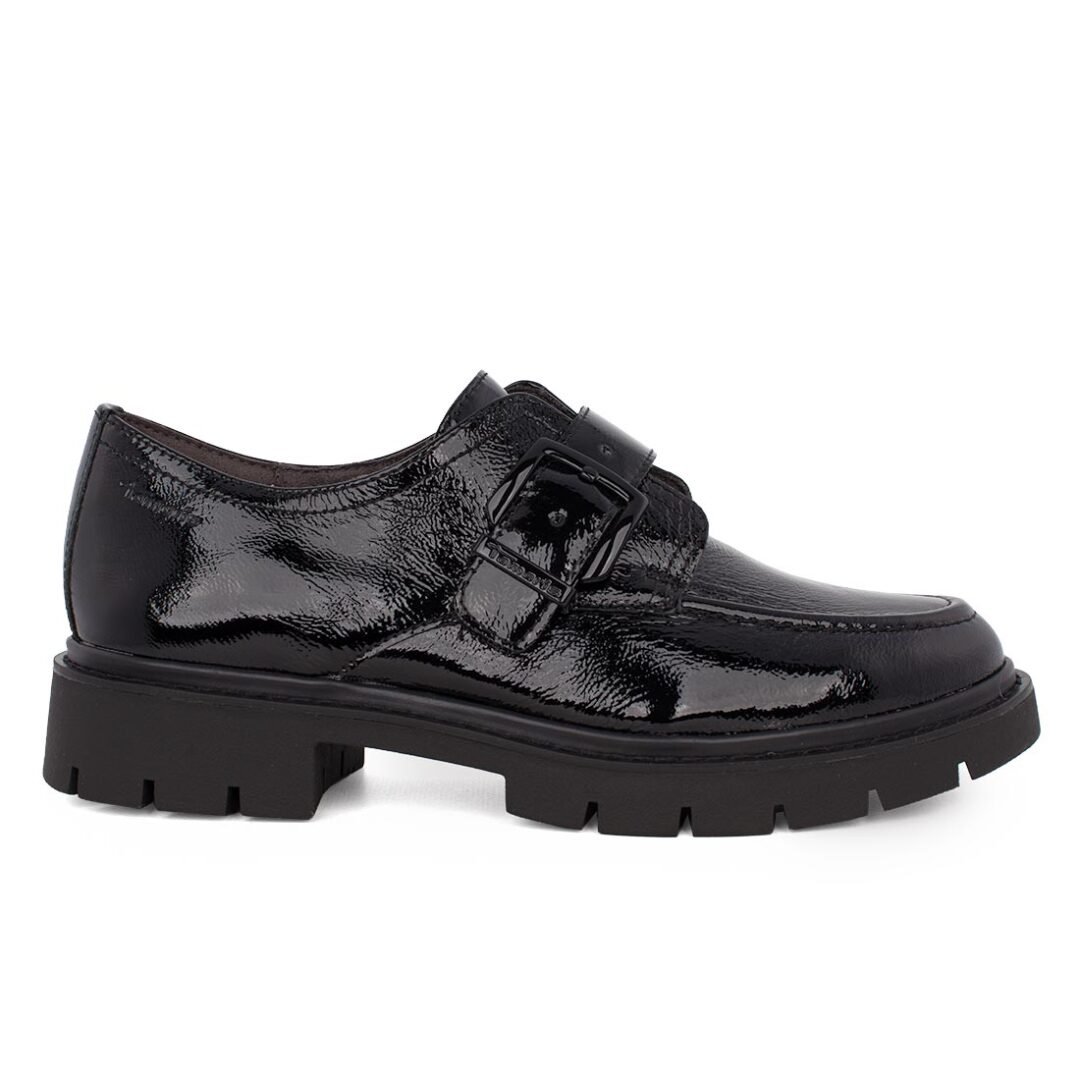 TAMARIS ΓΥΝΑΙΚΕΙΑ ΔΕΡΜΑΤΙΝΑ LOAFERS 1-84316-45 018 BLACK PATENT