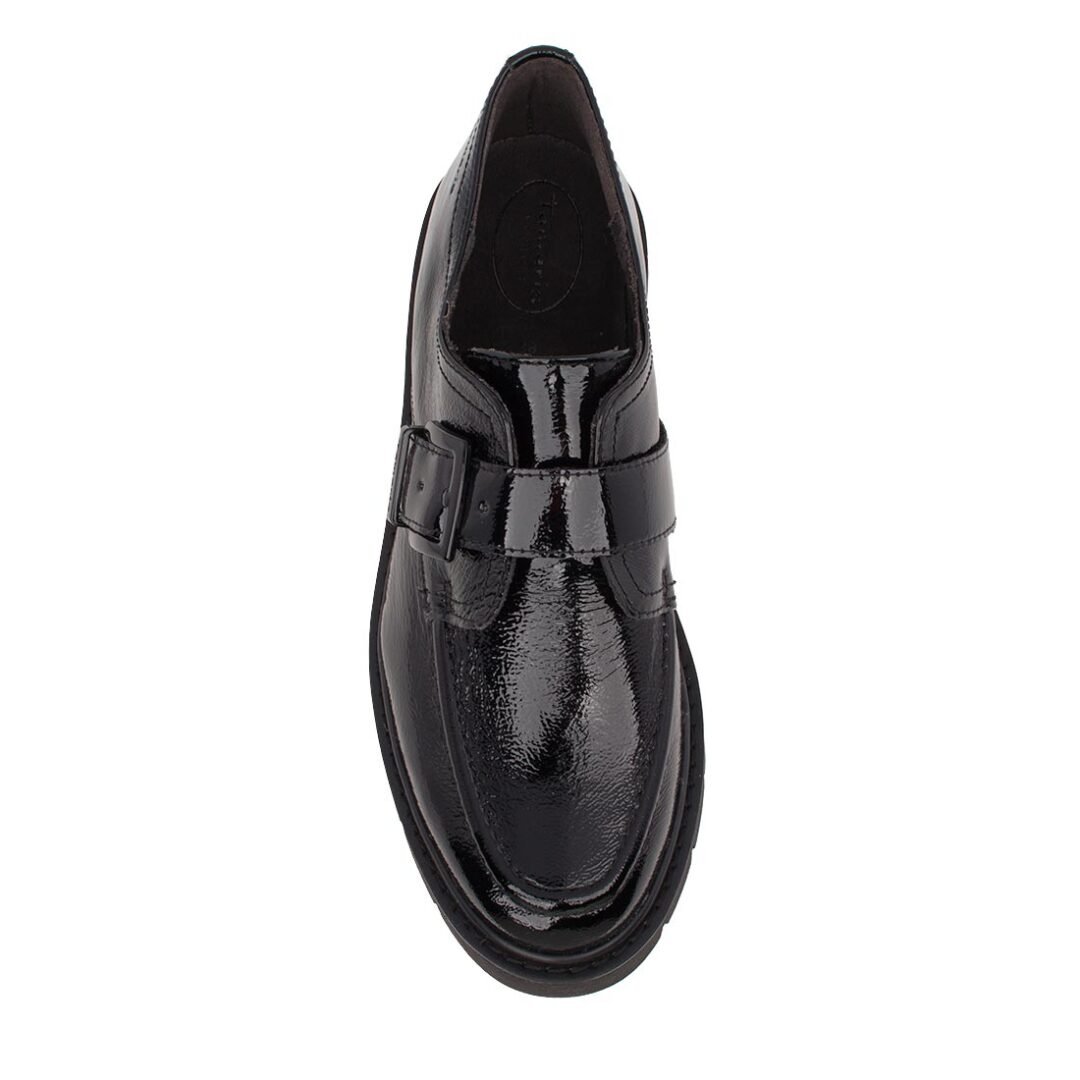 TAMARIS ΓΥΝΑΙΚΕΙΑ ΔΕΡΜΑΤΙΝΑ LOAFERS 1-84316-45 018 BLACK PATENT - Image 5
