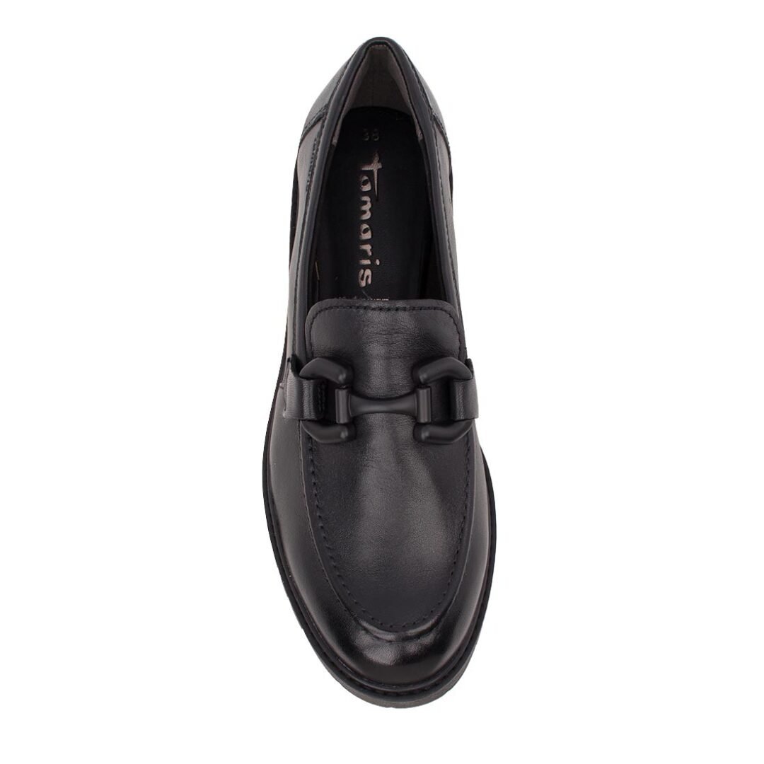 TAMARIS ΓΥΝΑΙΚΕΙΑ ΔΕΡΜΑΤΙΝΑ LOAFERS 1-24733-45 003 BLACK LEATHER - Image 5