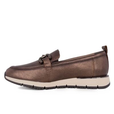 TAMARIS ΓΥΝΑΙΚΕΙΑ ΔΕΡΜΑΤΙΝΑ LOAFERS 1-24711-42 900 BRONCE - Image 3