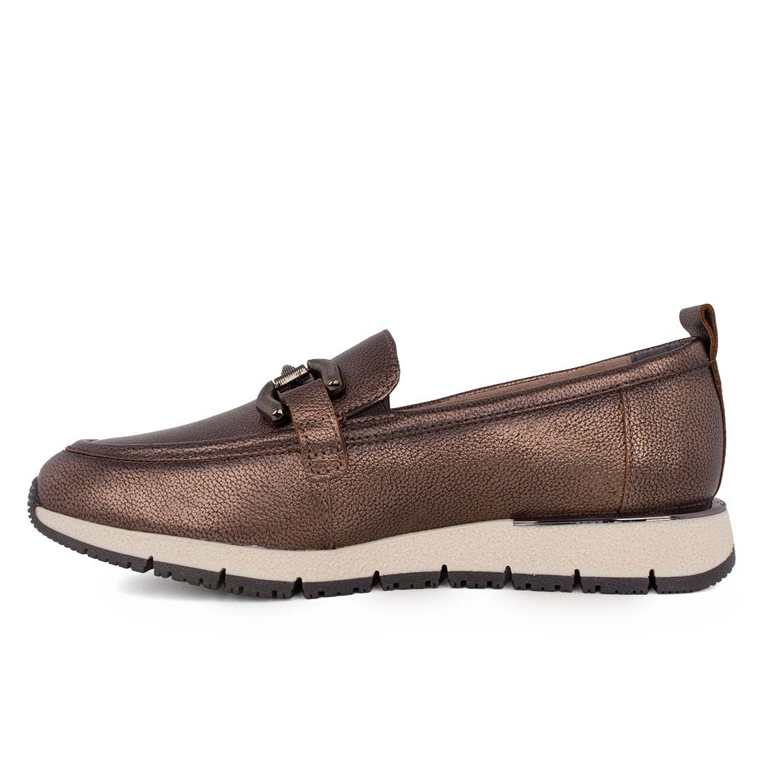 TAMARIS ΓΥΝΑΙΚΕΙΑ ΔΕΡΜΑΤΙΝΑ LOAFERS 1-24711-42 900 BRONCE - Image 3