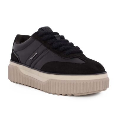 TAMARIS ΓΥΝΑΙΚΕΙΑ ΔΕΡΜΑΤΙΝΑ SNEAKERS 1-23753-45 003 BLACK - Image 2