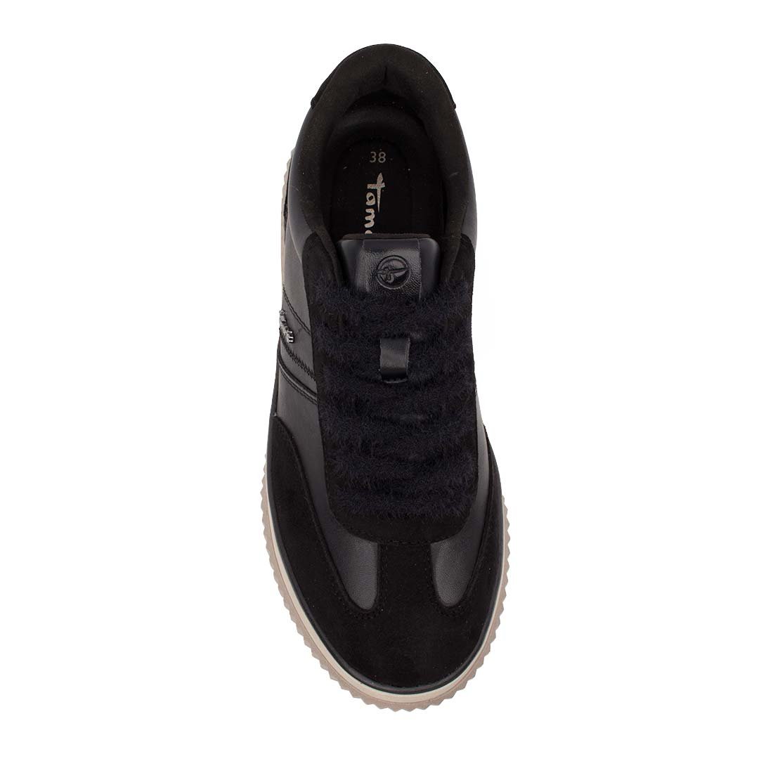 TAMARIS ΓΥΝΑΙΚΕΙΑ ΔΕΡΜΑΤΙΝΑ SNEAKERS 1-23753-45 003 BLACK - Image 5