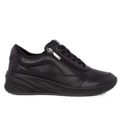 TAMARIS ΓΥΝΑΙΚΕΙΑ ΔΕΡΜΑΤΙΝΑ SNEAKERS 1-23739-45 001 BLACK
