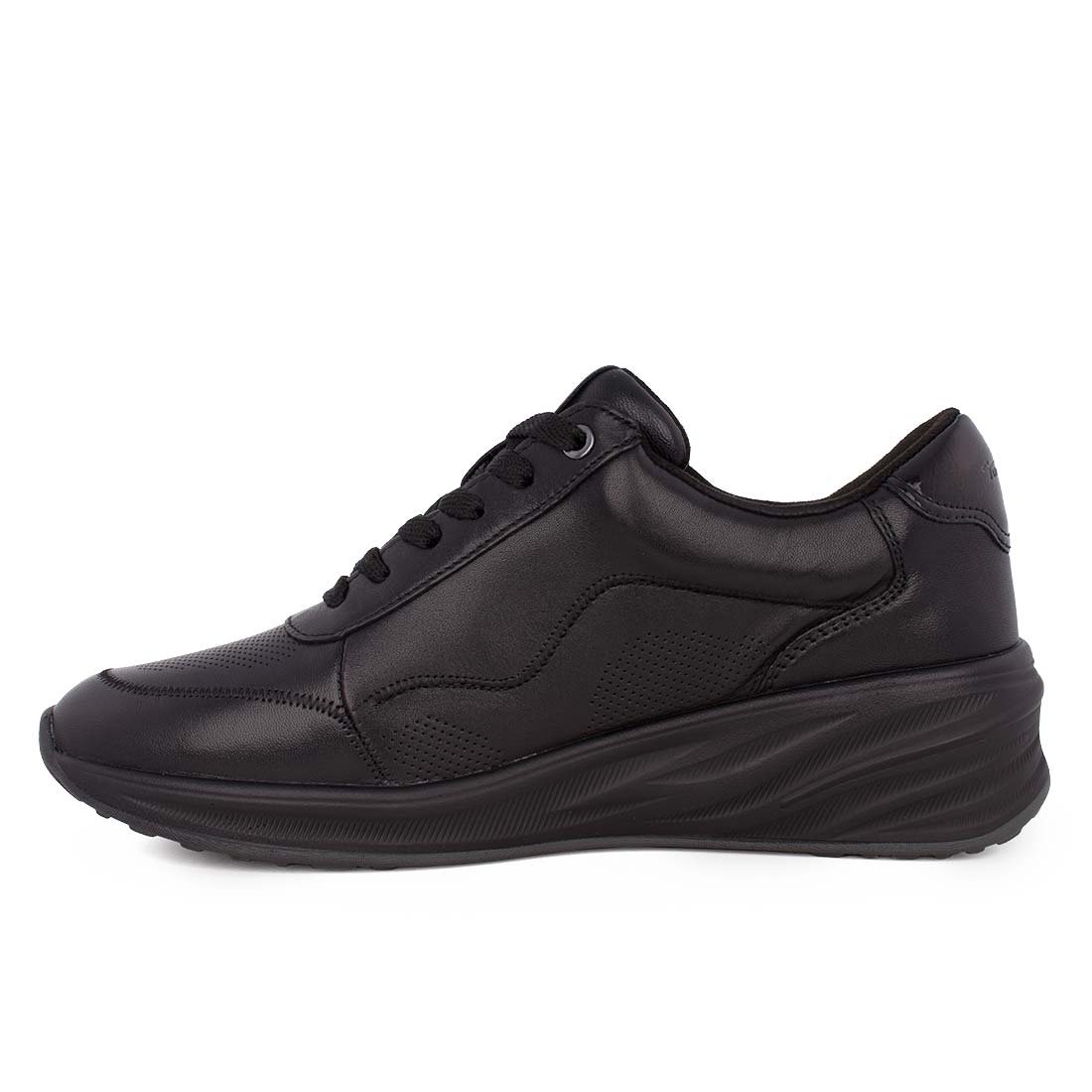 TAMARIS ΓΥΝΑΙΚΕΙΑ ΔΕΡΜΑΤΙΝΑ SNEAKERS 1-23739-45 001 BLACK - Image 3