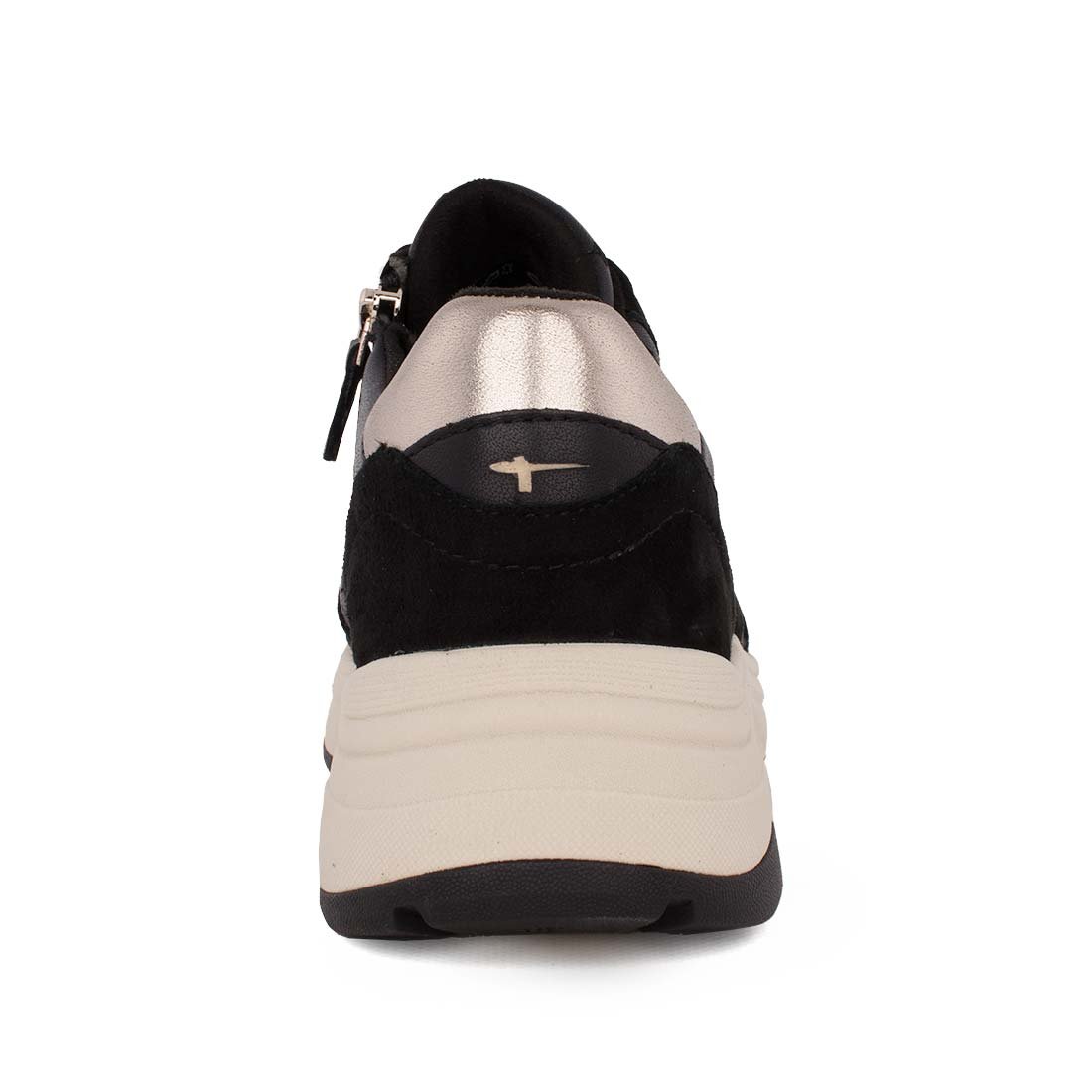 TAMARIS ΓΥΝΑΙΚΕΙΑ ΔΕΡΜΑΤΙΝΑ SNEAKERS 1-23772-45 098 BLACK - Image 4