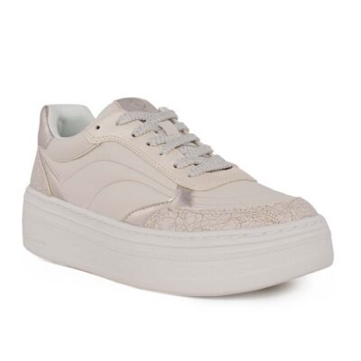 TAMARIS ΓΥΝΑΙΚΕΙΑ ΔΕΡΜΑΤΙΝΑ SNEAKERS 1-23756-45 171 WHITE/SILVER - Image 2