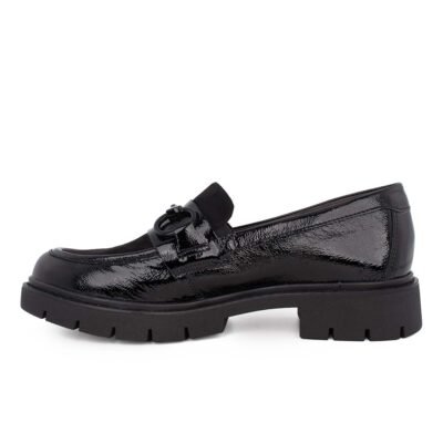 TAMARIS COMFORT ΓΥΝΑΙΚΕΙΑ ΔΕΡΜΑΤΙΝΑ LOAFERS 8-84315-43 098 BLACK COMB - Image 3