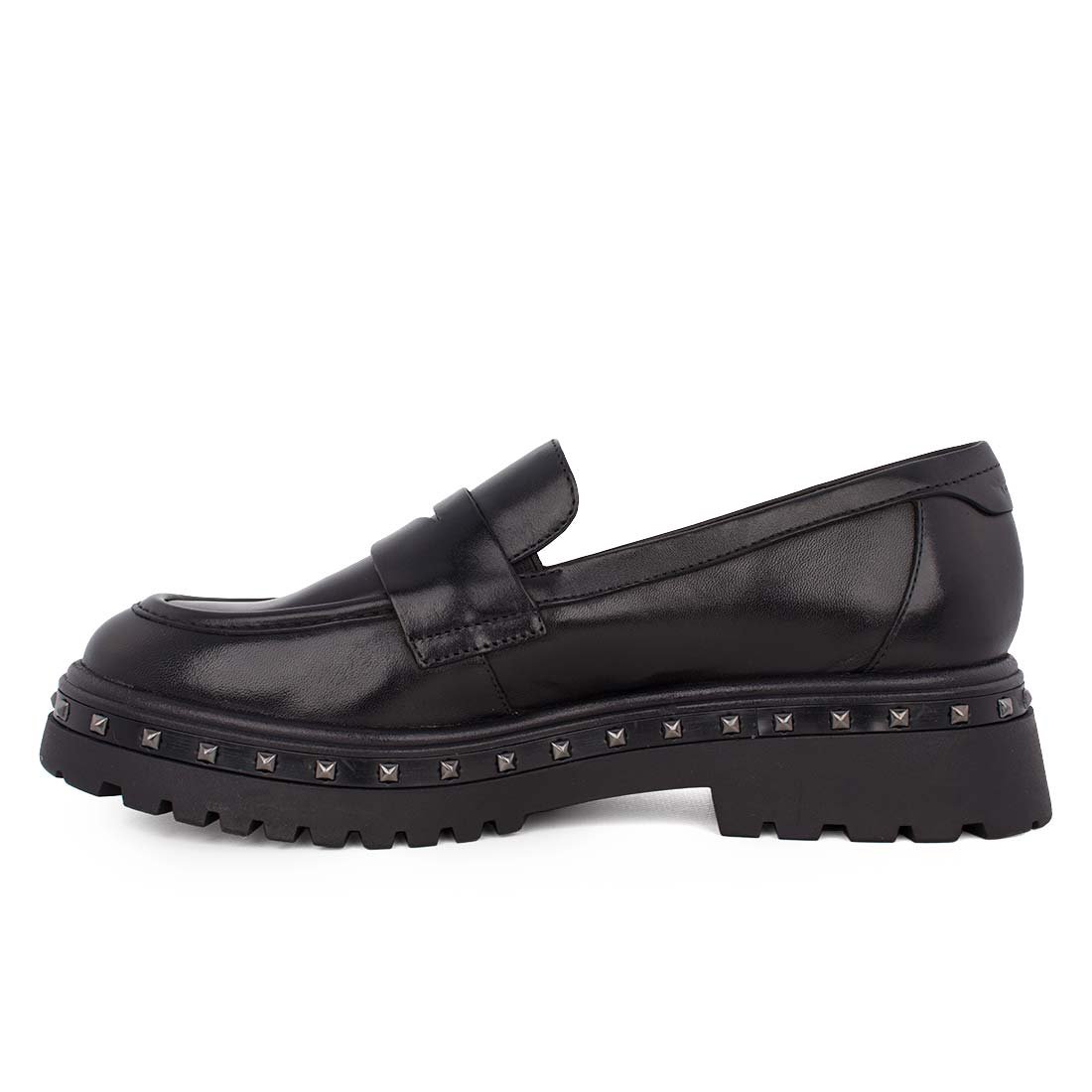 TAMARIS ΓΥΝΑΙΚΕΙΑ ΔΕΡΜΑΤΙΝΑ LOAFERS 1-24767-45 001 BLACK - Image 3