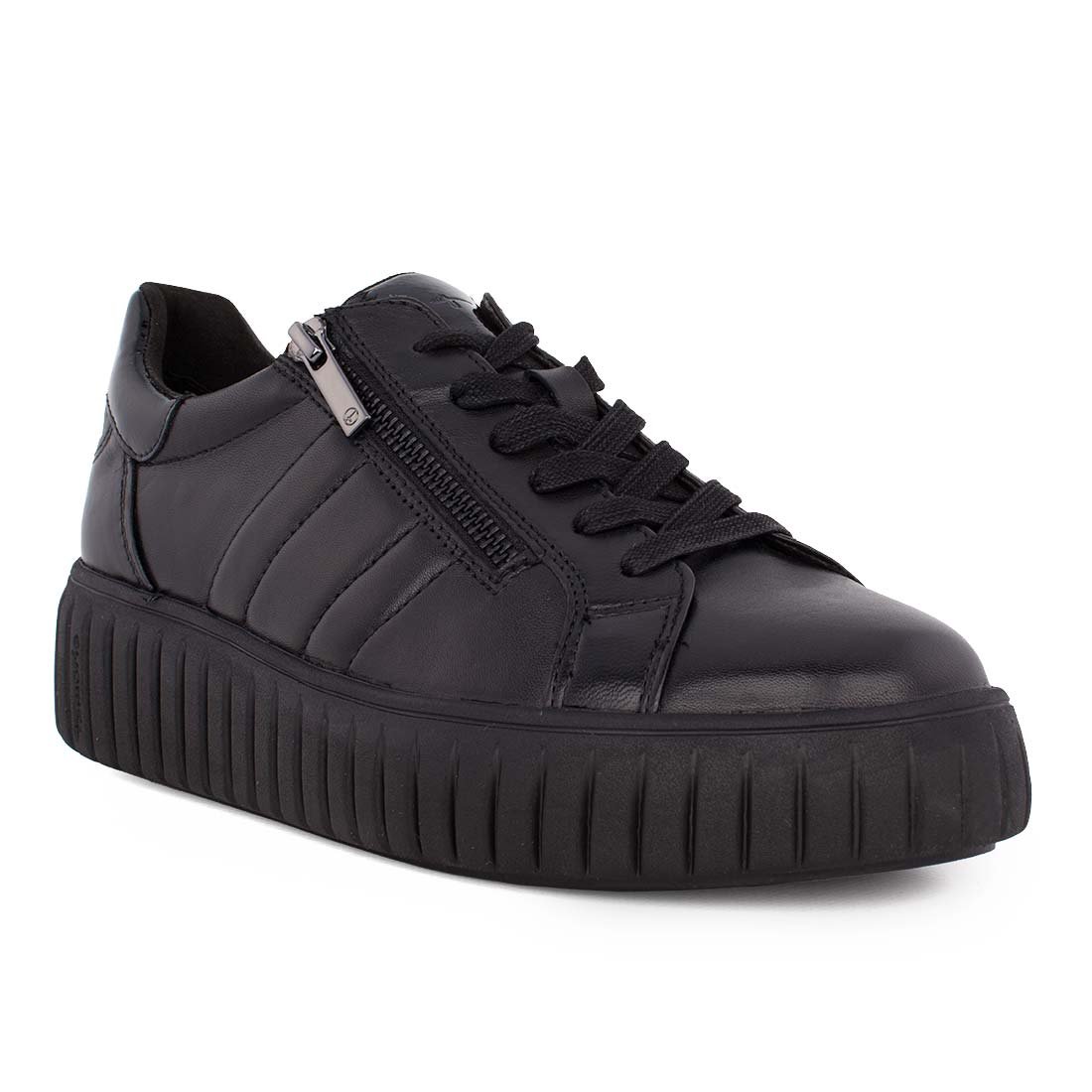 TAMARIS ΓΥΝΑΙΚΕΙΑ ΔΕΡΜΑΤΙΝΑ SNEAKERS 1-23778-45 003 BLACK LEATHER - Image 2