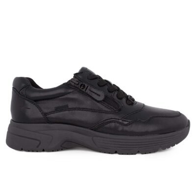TAMARIS COMFORT ΓΥΝΑΙΚΕΙΑ ΔΕΡΜΑΤΙΝΑ SNEAKERS 8-83704-45 004 BLACK NAP UNI