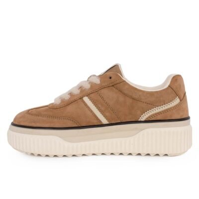 TAMARIS ΓΥΝΑΙΚΕΙΑ ΔΕΡΜΑΤΙΝΑ SNEAKERS 1-23753-45 310 CAMEL - Image 3