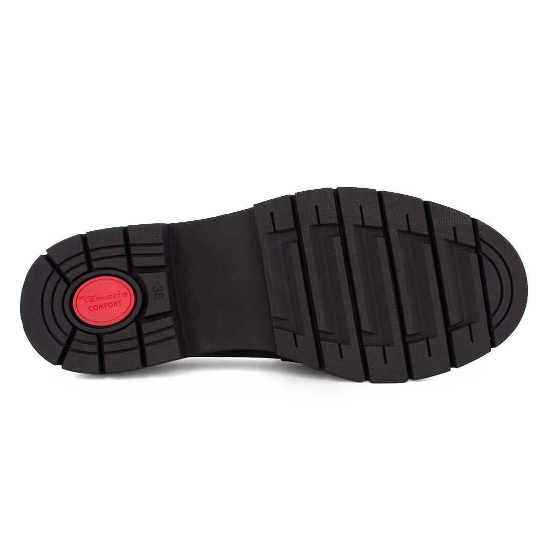 TAMARIS COMFORT ΓΥΝΑΙΚΕΙΑ ΔΕΡΜΑΤΙΝΑ LOAFERS 8-84315-43 022 BLACK NAPPA - Image 4