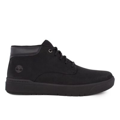TIMBERLAND ΑΝΔΡΙΚΑ ΔΕΡΜΑΤΙΝΑ ΜΠΟΤΑΚΙΑ SENECA BAY MID A5S5M 0151 JET BLACK